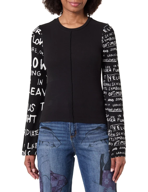 Desigual TS_Vine, 2000, M, Black, M
