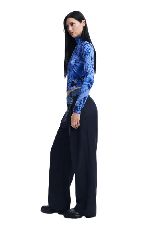 Desigual TS_BFLY, 5022 Azul Ultramar, L, Blue, L