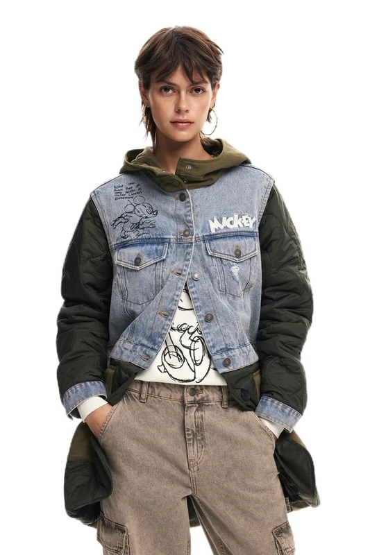 Desigual CHAQ_BUDAPEST_MICKEY, 4002 CAQUI, XS, Green, X-Small