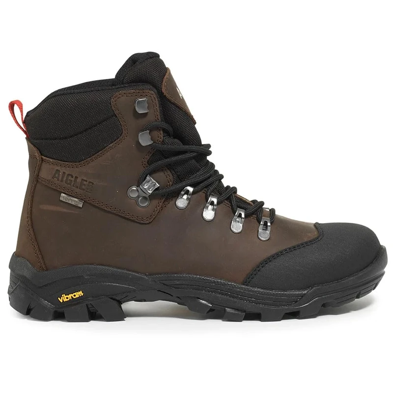 Aigle Laforse Vibram Unisex Hiking Shoe, Darkbrown, 7.5 UK