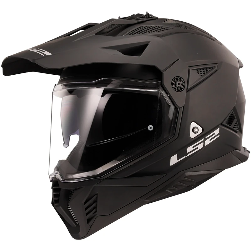LS2 Pioneer II Adventure Motorcycle Motocross Helmet Matt Black -XL