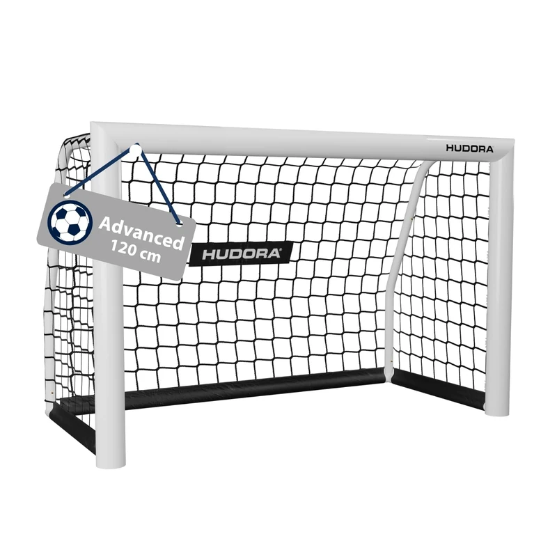 HUDORA Football Goal Advanced 120/180/240/300 I For Kids/Adolescents & Adults I Outdoor Football Goal for Garden I Weather- & Stable Soccer Training Goal with Close-Mesh Net