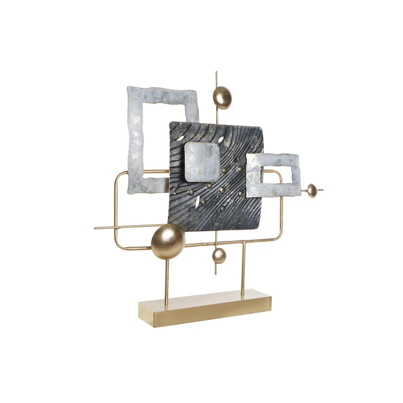 Decoration Metal 59 x 8.5 x 55 cm Abstract Light Blue - Image 1