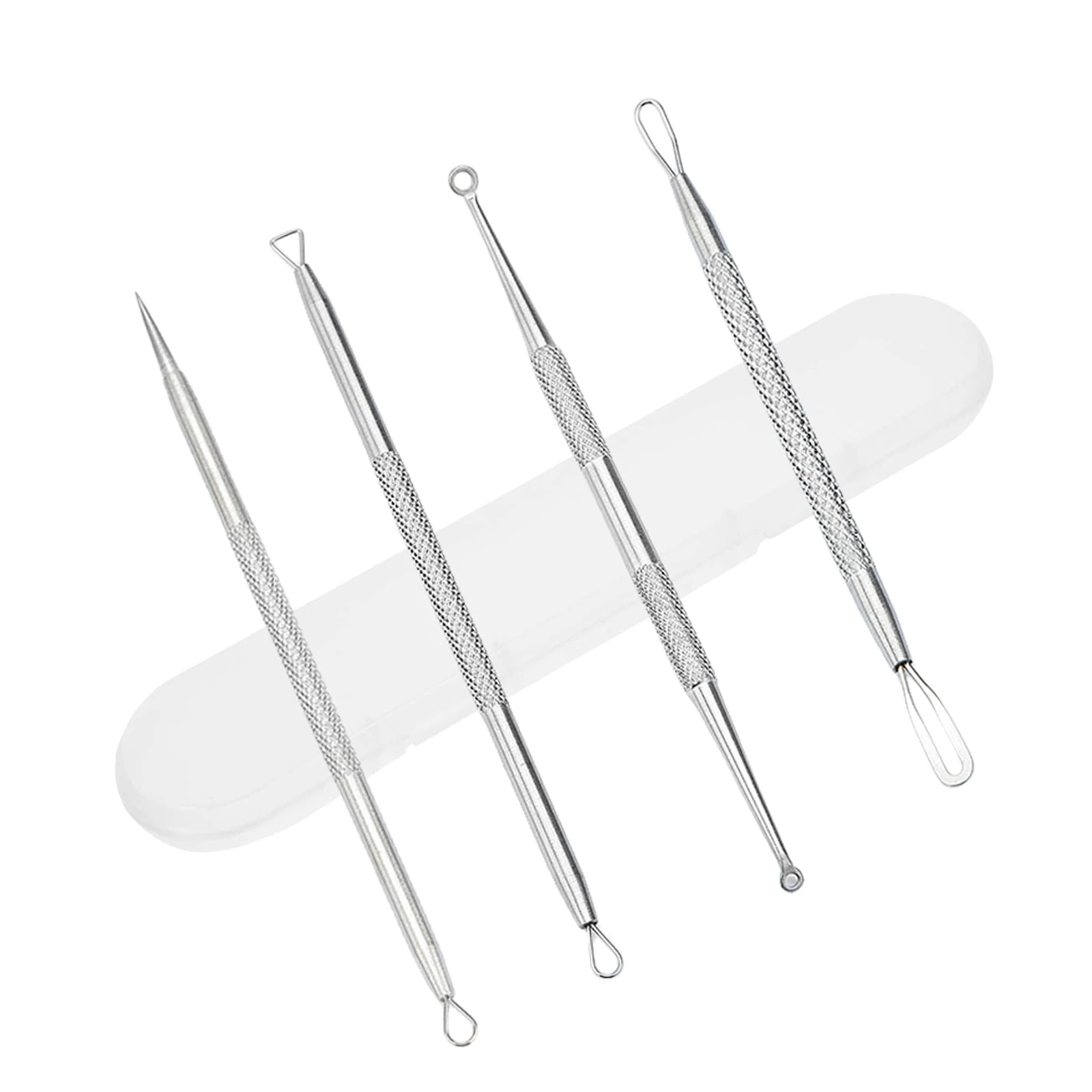Geebymol Blackhead Tool Kit, Stainless Steel Spot Treatment Tools for Acne, Pimples, Whiteheads - Pimple Popper Tool Kit, Whitehead Removal