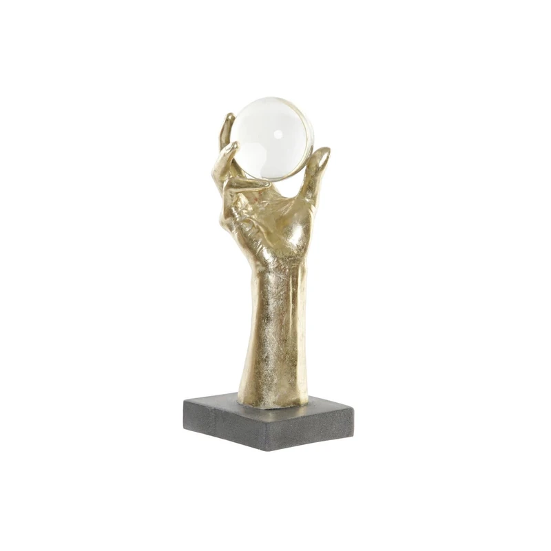 Gold Hand Crystal Resin Figure, 13.5 x 13.5 x 36 cm - Image 1