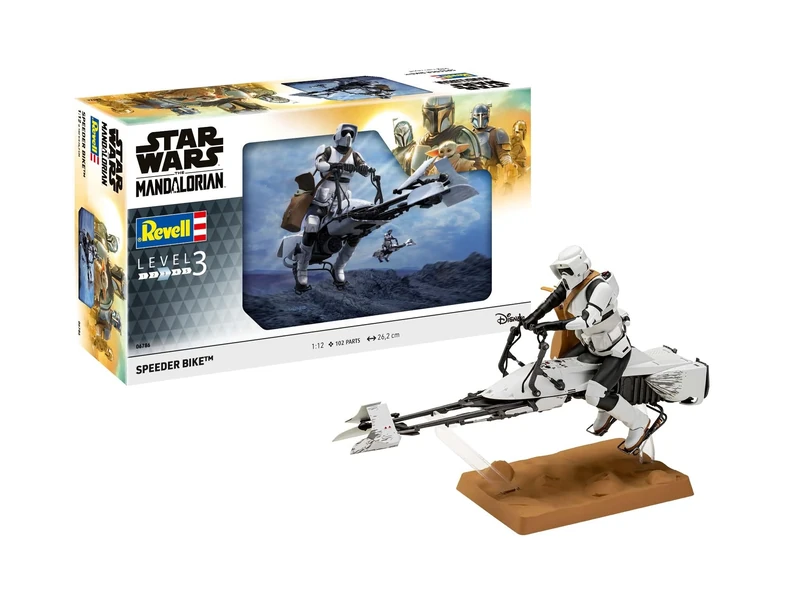Revell 06786 Speeder Bike™: The Mandalorian 1:12 Scale Unbuilt/Unpainted Plastic Model Kit