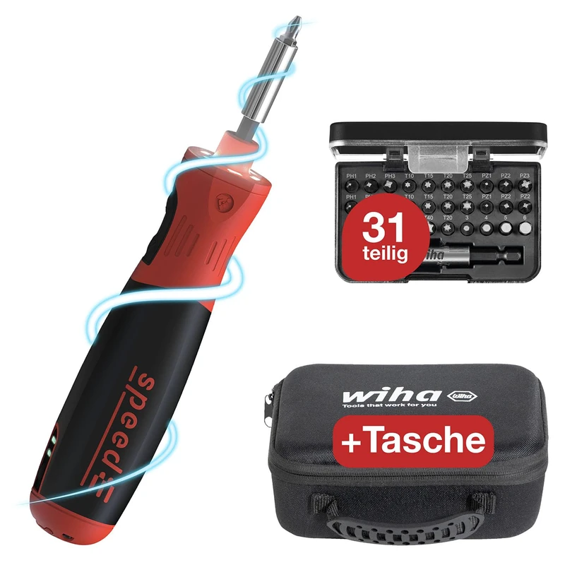 Wiha elektrischer Schraubendreher speedE PocketDrive 31-TLG, 45791 - Image 1