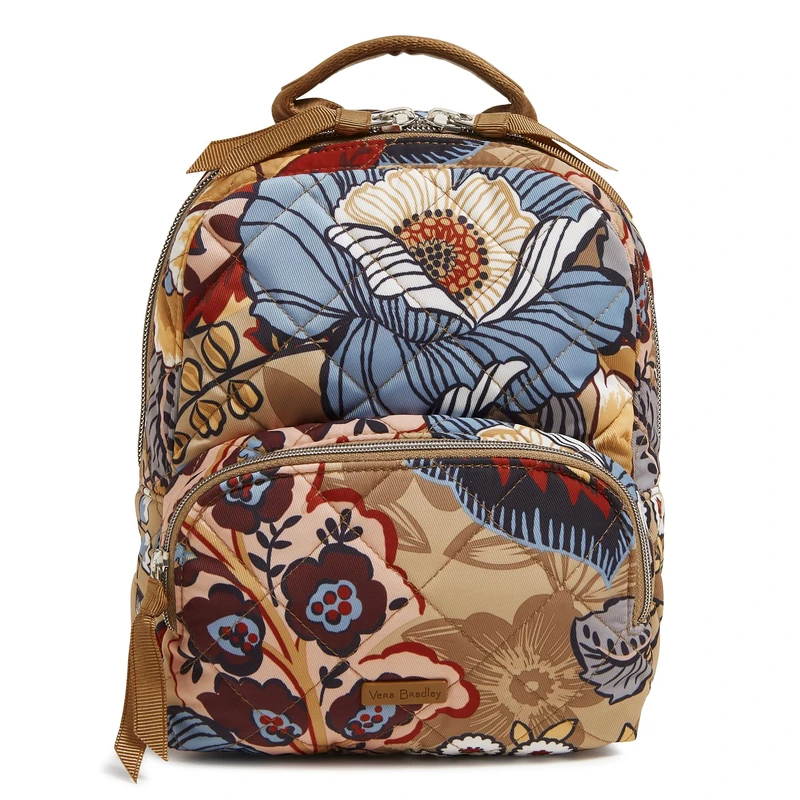 Vera Bradley Women's Performance Twill Small Backpack Bookbag, Botanical Beauty, One Size - Image 1