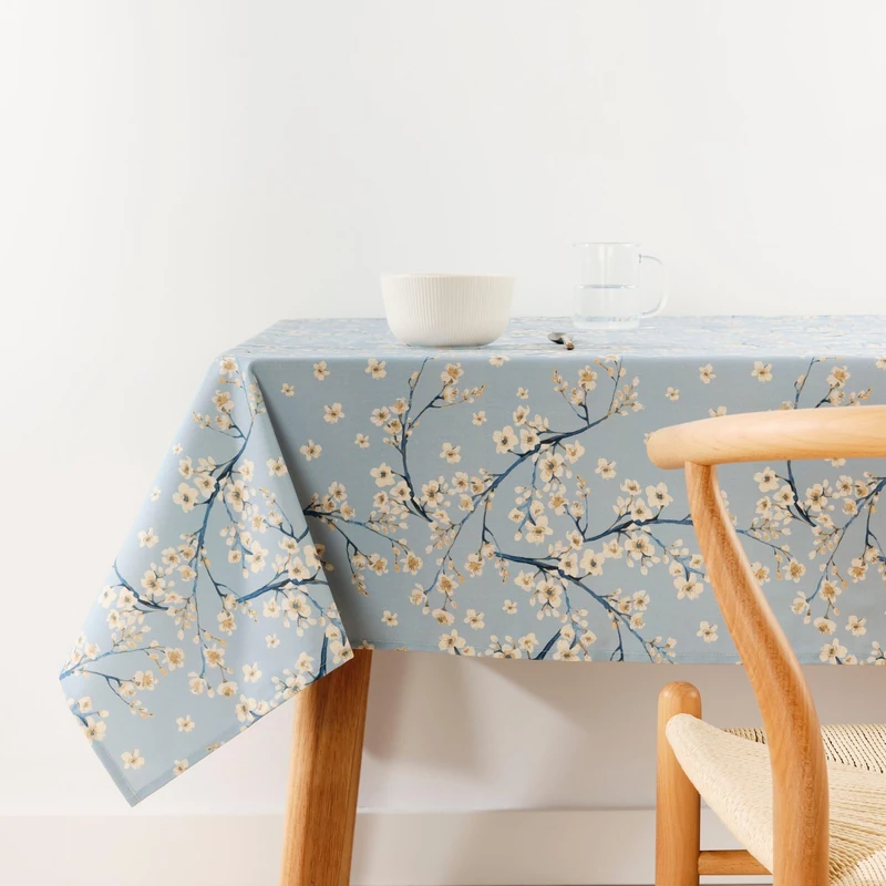 BELUM | Stain Resistant Tablecloth Size 250 x 155 cm - Extra Soft Touch Tablecloth Colour Multicolor - Fabric Tablecloth 100% Organic Cotton Model 0120-327