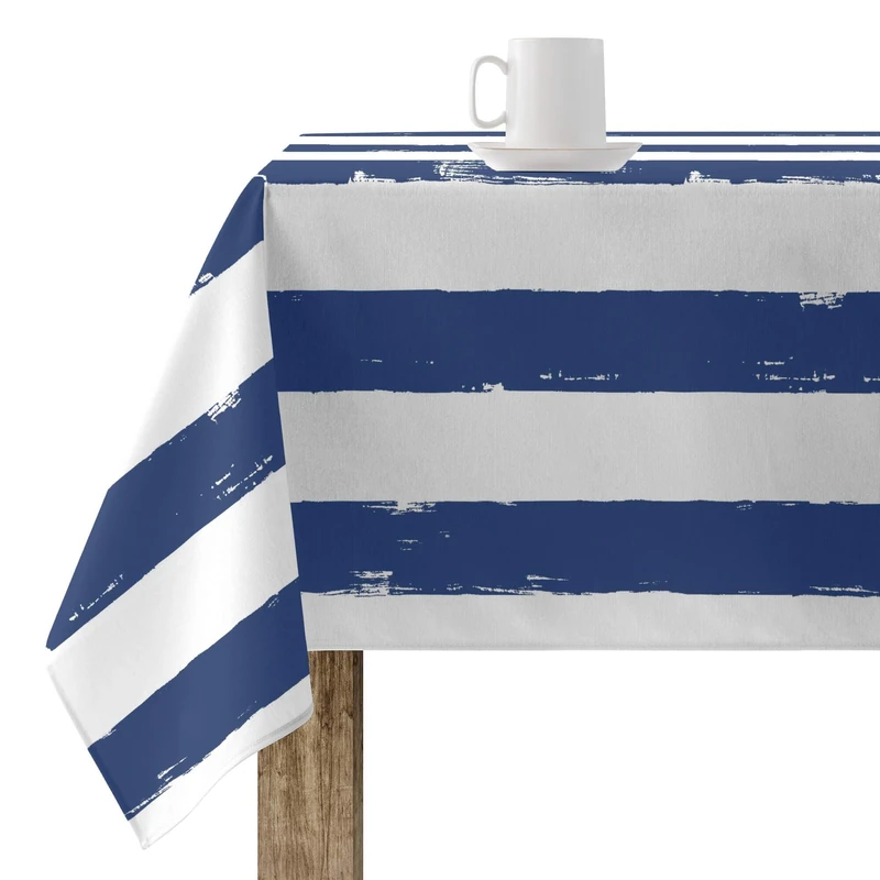 BELUM | Stain Resistant Tablecloth Size 240 x 155 cm - Extra Soft Touch Tablecloth Colour Multicolor - Tablecloth Fabric 100% Organic Cotton Model T012