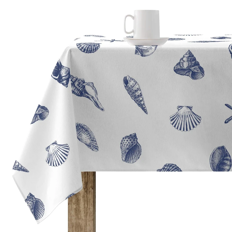BELUM | Stain Resistant Tablecloth Size 240 x 155 cm - Extra Soft Touch Tablecloth Colour Multicolor - Tablecloth Fabric 100% Organic Cotton Model T04