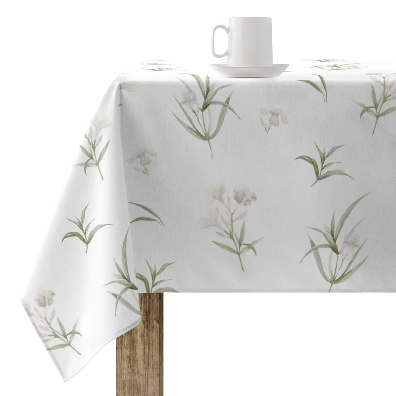 BELUM | Stain Resistant Tablecloth Size 300 x 155 cm - Extra Soft Touch Tablecloth Colour Multicolor - Tablecloth Fabric 100% Organic Cotton Model T08