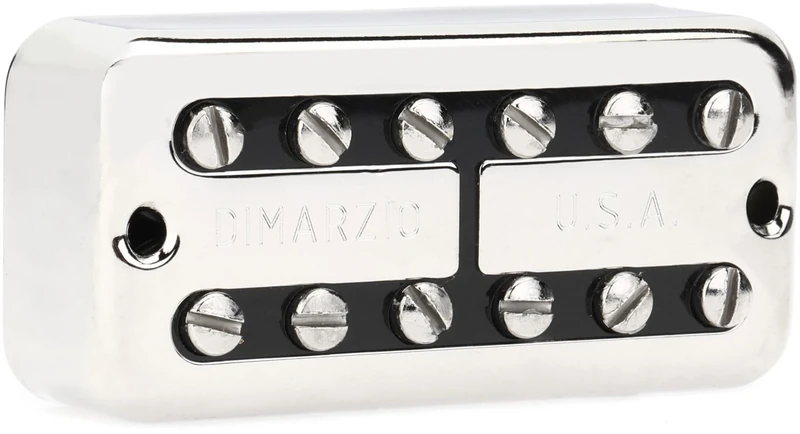 DiMarzio® New’Tron™, Bridge Pickup, F-Spaced, Nickel Cover, Black Insert