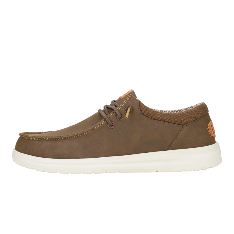 HEYDUDE - Men's Paul Classic Brown - Slip-On Shoes - Loafer Style - 13 UK