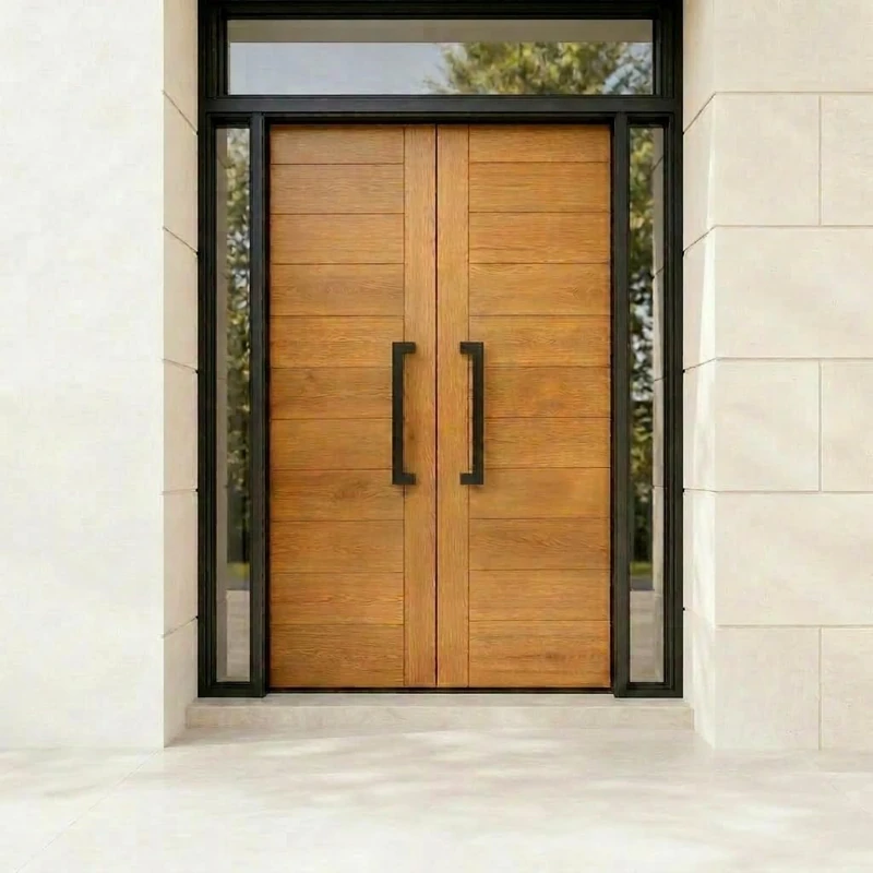 HYDROWARE Modern Contemporary Long Stainless Steel Push Pull Door Handle for Home Entrance Glass Shower Wooden Barn & Office Store Shop Doors