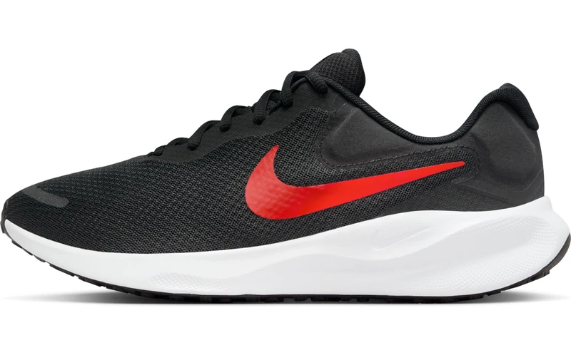 NIKE FB2207-003 Revolution 7 Men s Road R Men Black/University RED-White UK 6
