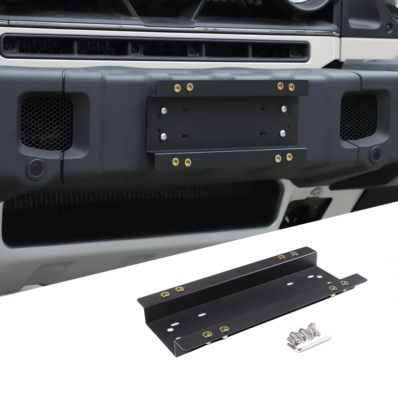 Tumukiw Front and Rear Universal License Plate Bracket Holder Compatible with INEOS Grenadier 2020-2024, Heavy Duty License Plate Mounting Kit with Screws and Wrench