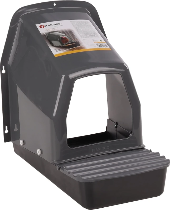 Flamingo NESTING BOX LUCIE PLASTIC WITH BOX INDOOR GREY 36,5x44x45,5CM