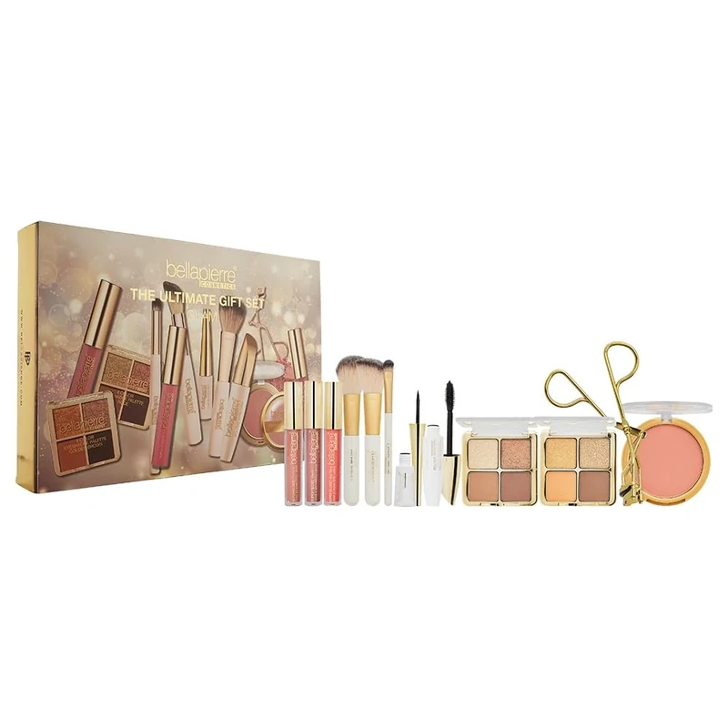 Bellapierre Cosmetics Ultimate Gift Set Glam 12 Piece Gift Set: 2 x Eye Palette - Image 1