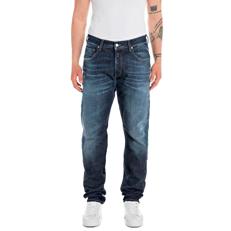 REPLAY Adult M1030 Sandot Jeans, Dark Blue 007-3, 34W / 30L