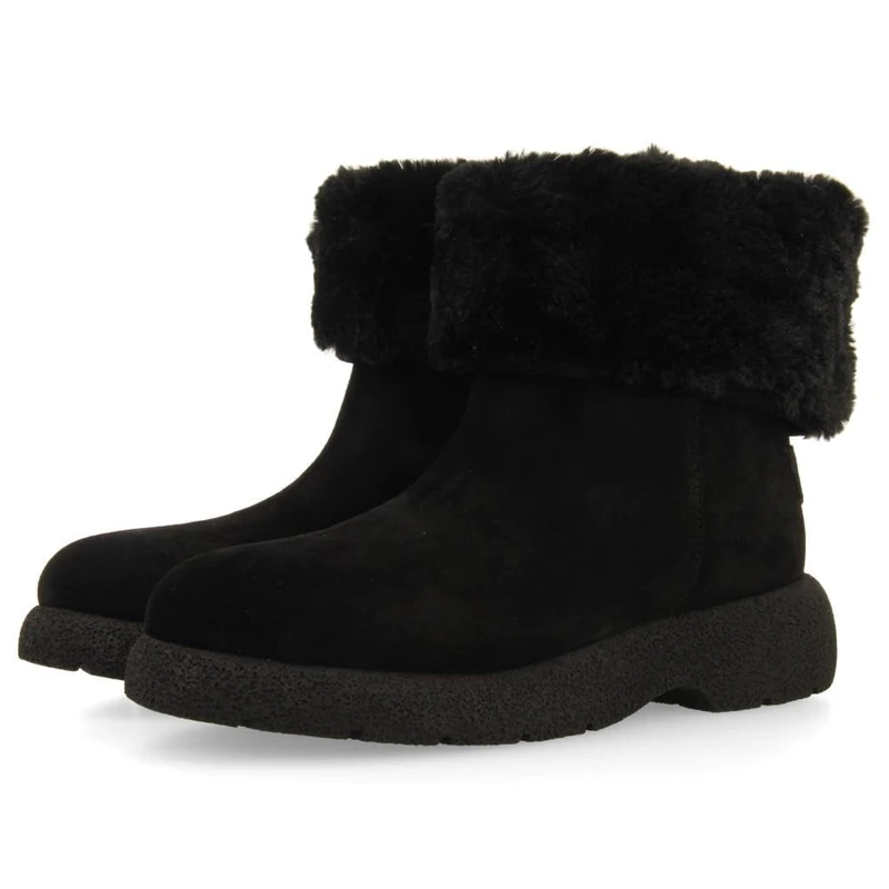 GIOSEPPO Wilton Split Leather Multi-Position Boots, Black/White, 6 UK