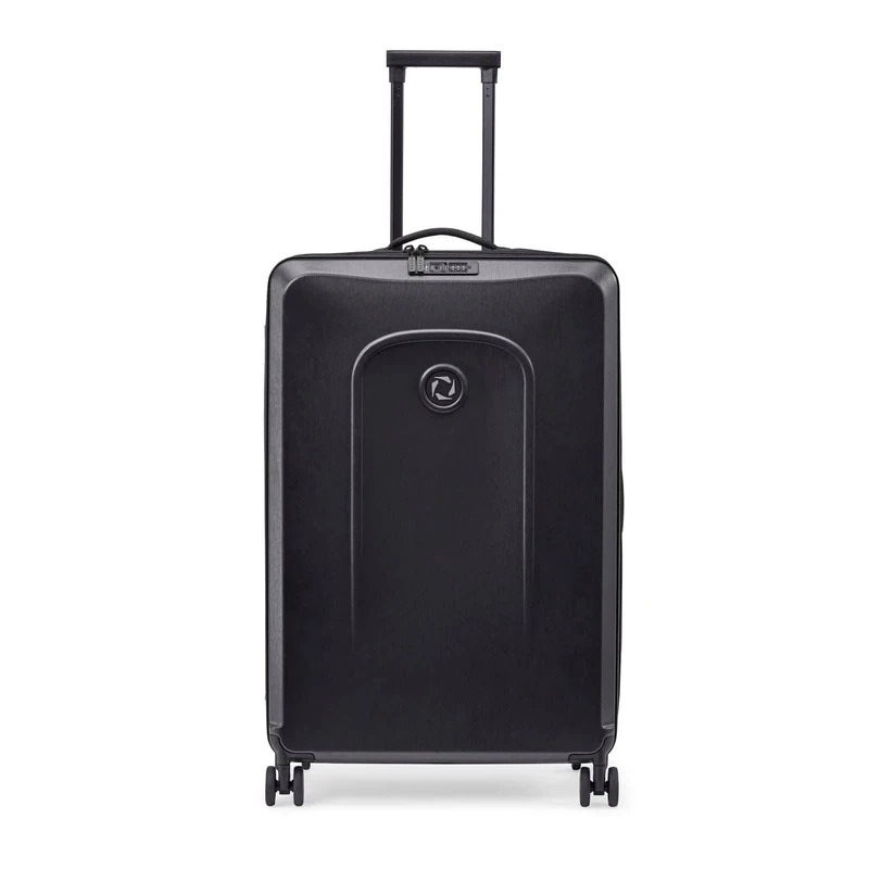 Senz Foldaway by Large Check in Trolley Pure Black One Size Unisex, Pure Black, One Size, Casual