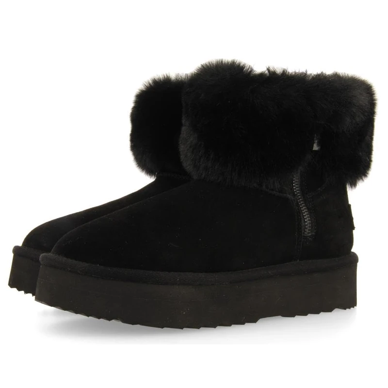 GIOSEPPO AUSTRALIANAS Mendon Leather Boots, Black/White, 4 UK