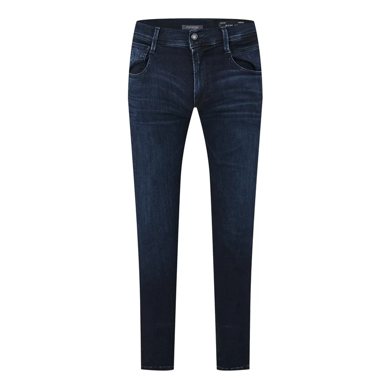 REPLAY Herren Jeans Anbass Slim-Fit Hyperflex mit Stretch, Blau (Dark Blue 007-7), 34W / 34L