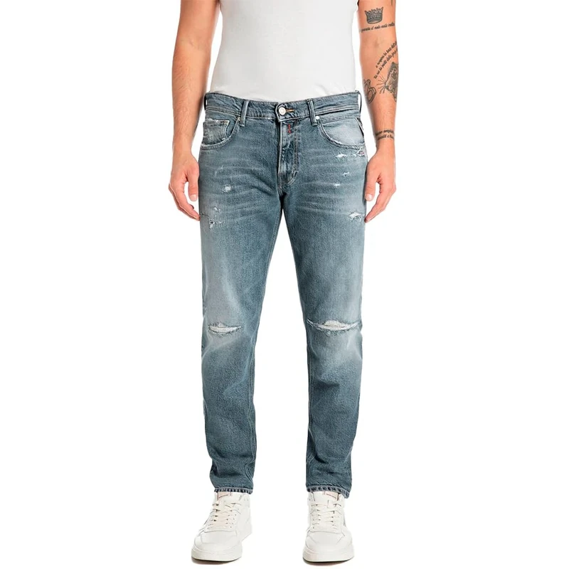 REPLAY Adult M1008 Willbi Original Jeans, Medium Blue 009, 30W / 34L
