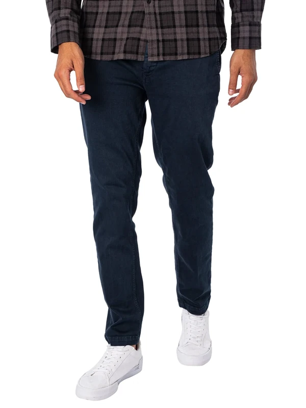 REPLAY Herren Chino Zeumar Slim-Fit Hyperflex X-Lite mit Stretch, Blau (Blue 010-1), 38W / 32L