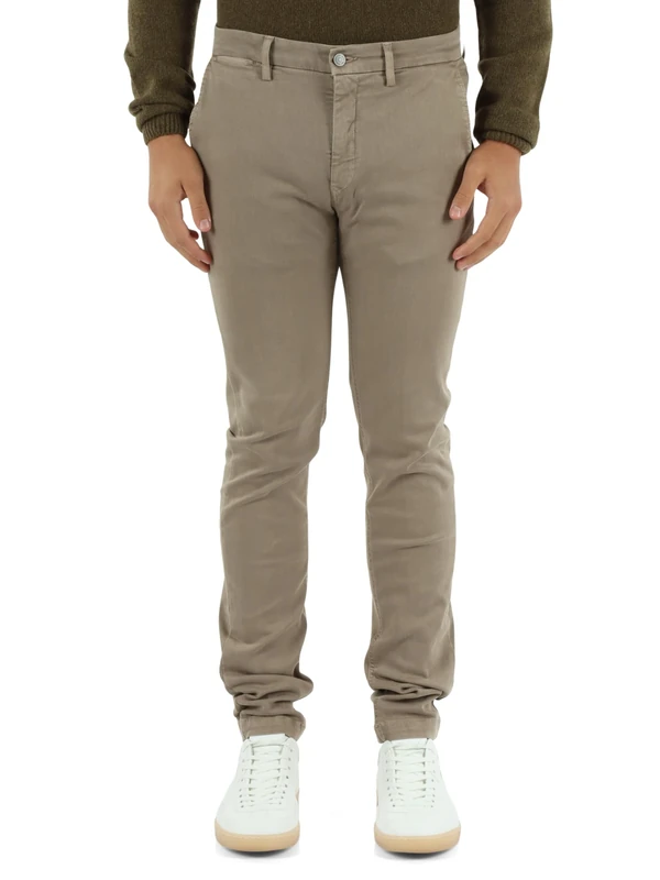 REPLAY Herren Chino Zeumar Slim-Fit Hyperflex X-Lite mit Stretch, Braun (Sand 020-1), 34W / 30L