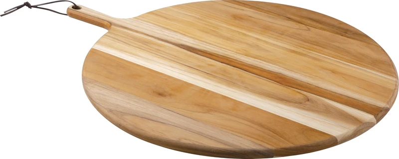 Tramontina Round Pizza Board Teak Wood for Serving and Presentation 52 x 40 cm - Provence FSC - Image 1
