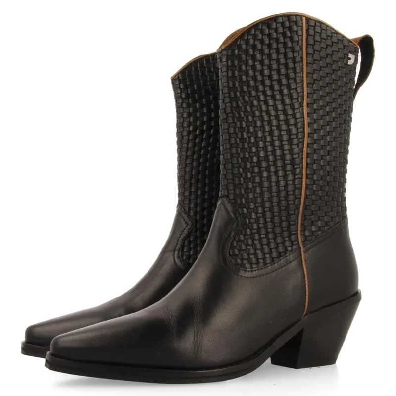 GIOSEPPO AMPASS, Women's Boots, Black, 41 EU, Black/White, 8.5 UK