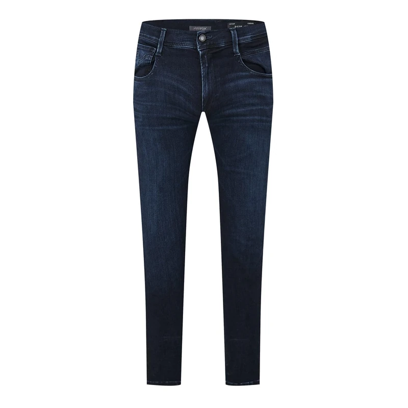 REPLAY Herren Jeans Anbass Slim-Fit Hyperflex mit Stretch, Blau (Dark Blue 007-7), 33W / 36L