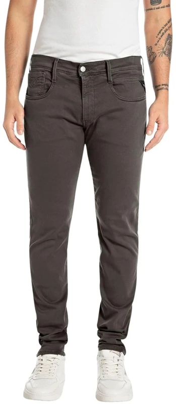 Replay Anbass Slim-Fit Hyperflex Jeans - Grey 36W/34L