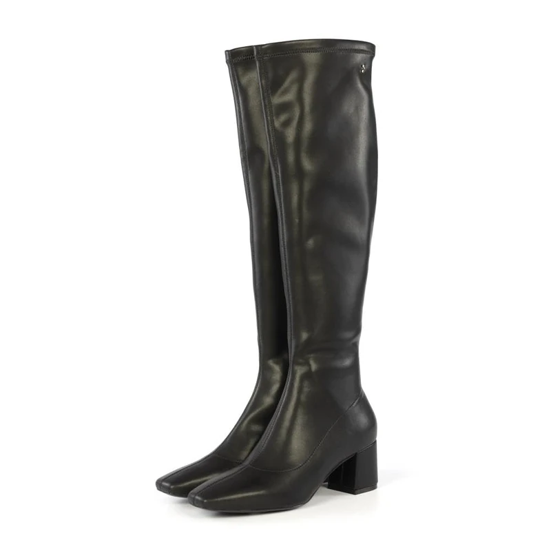 GIOSEPPO Decatur High Heel Sock Boots, Black/White, 7 UK - Image 1