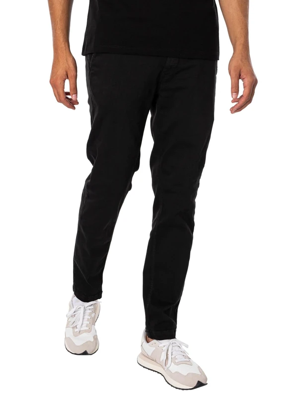 REPLAY Herren Chino Zeumar Slim-Fit Hyperflex X-Lite mit Stretch, Schwarz (Black 040-1), 36W / 34L