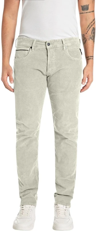 REPLAY Herren Jeans Grover Straight-Fit, Elfenbein (Powder 019), 29W / 34L