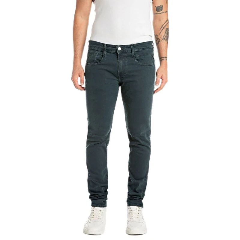 Replay Men's Anbass Jeans, 094 Ocean Blue, 34W / 32L