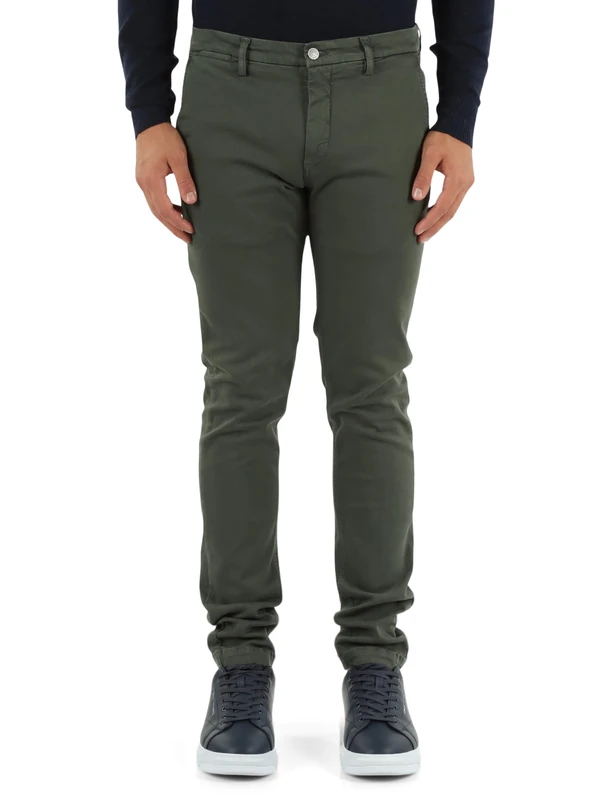 Replay Zeumar Slim-Fit Hyperflex X-Lite Chinos - Green 32W/30L