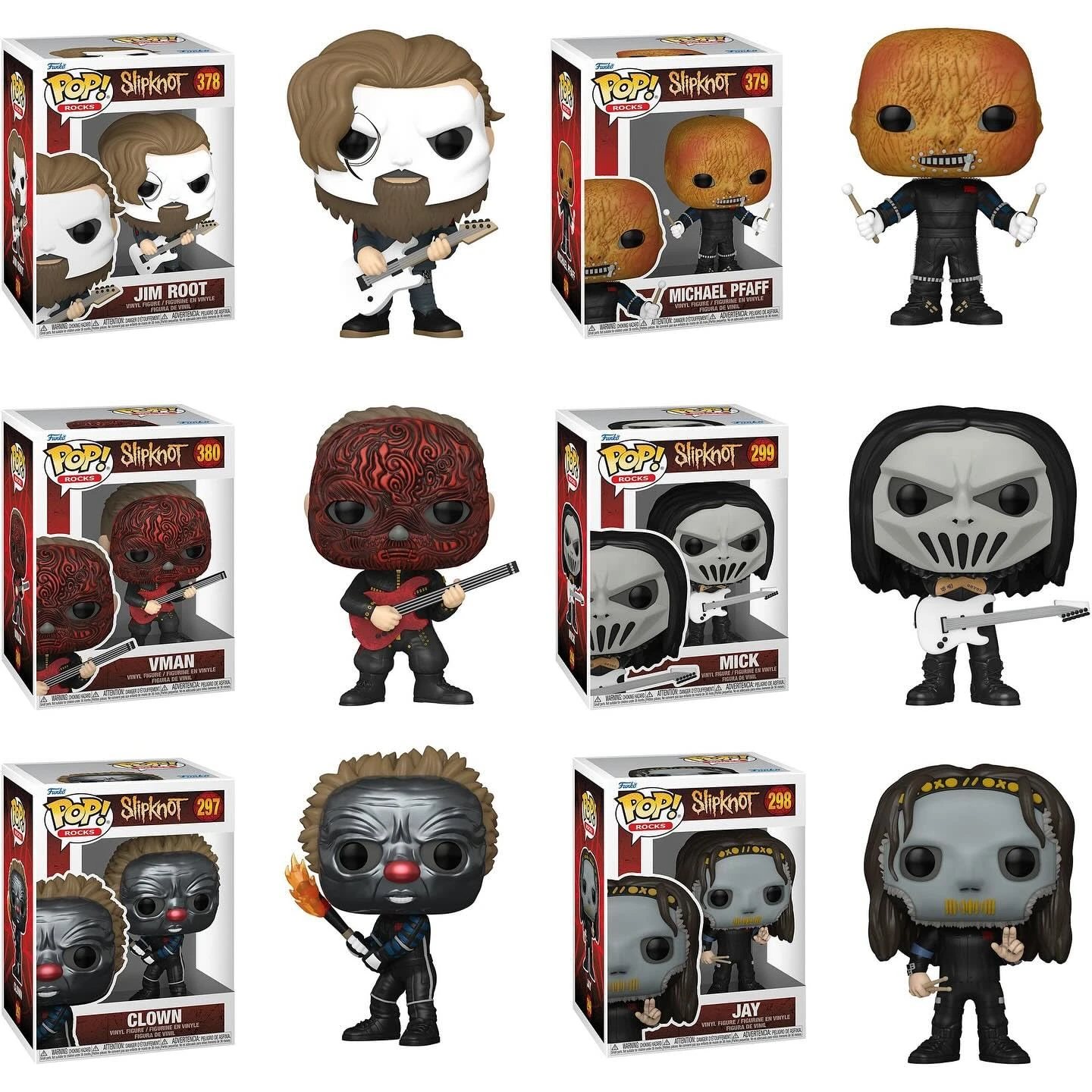 Funko Slipknot Series 2 Pop! Complete Set (6)