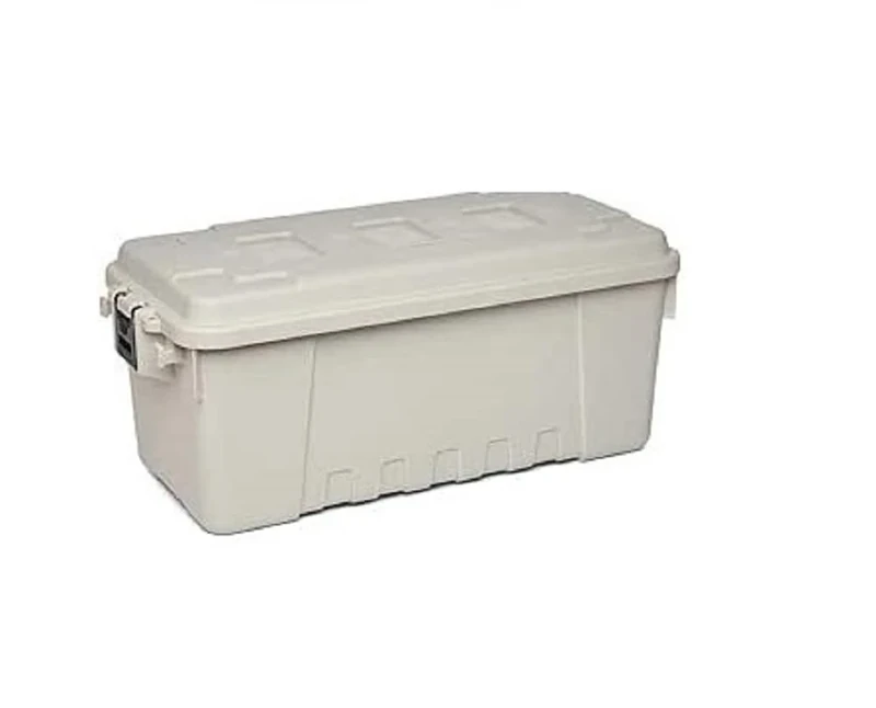 PLANO Sportsman's Trunk - Medium 64ltr,Smoke White, Military-Grade Storage Box with Lid, Heavy Duty, Large, Camping & Army Storage Trunks, Perfect for Hunting, Paintball, Airsoft or Home Storage