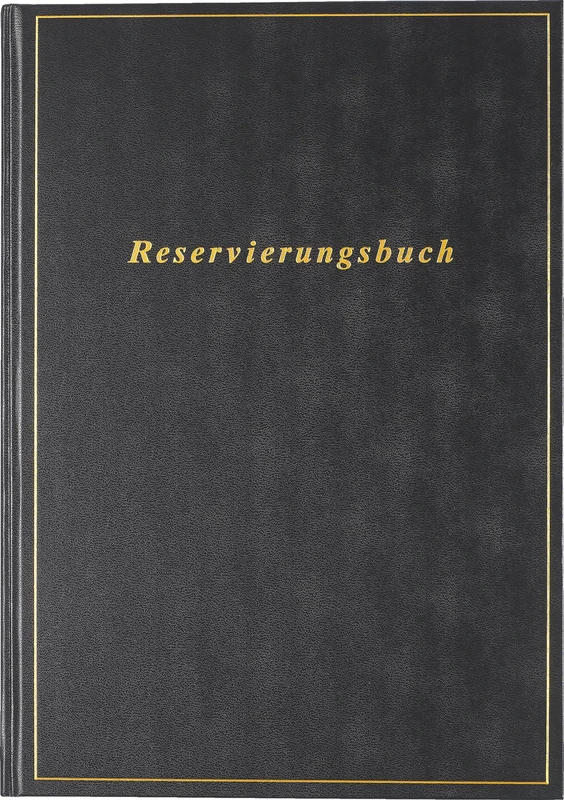 rido/idé Reservation Book (2025), 1 Page = 1 Day, A4, 400 Pages, Balacron Cover, Black