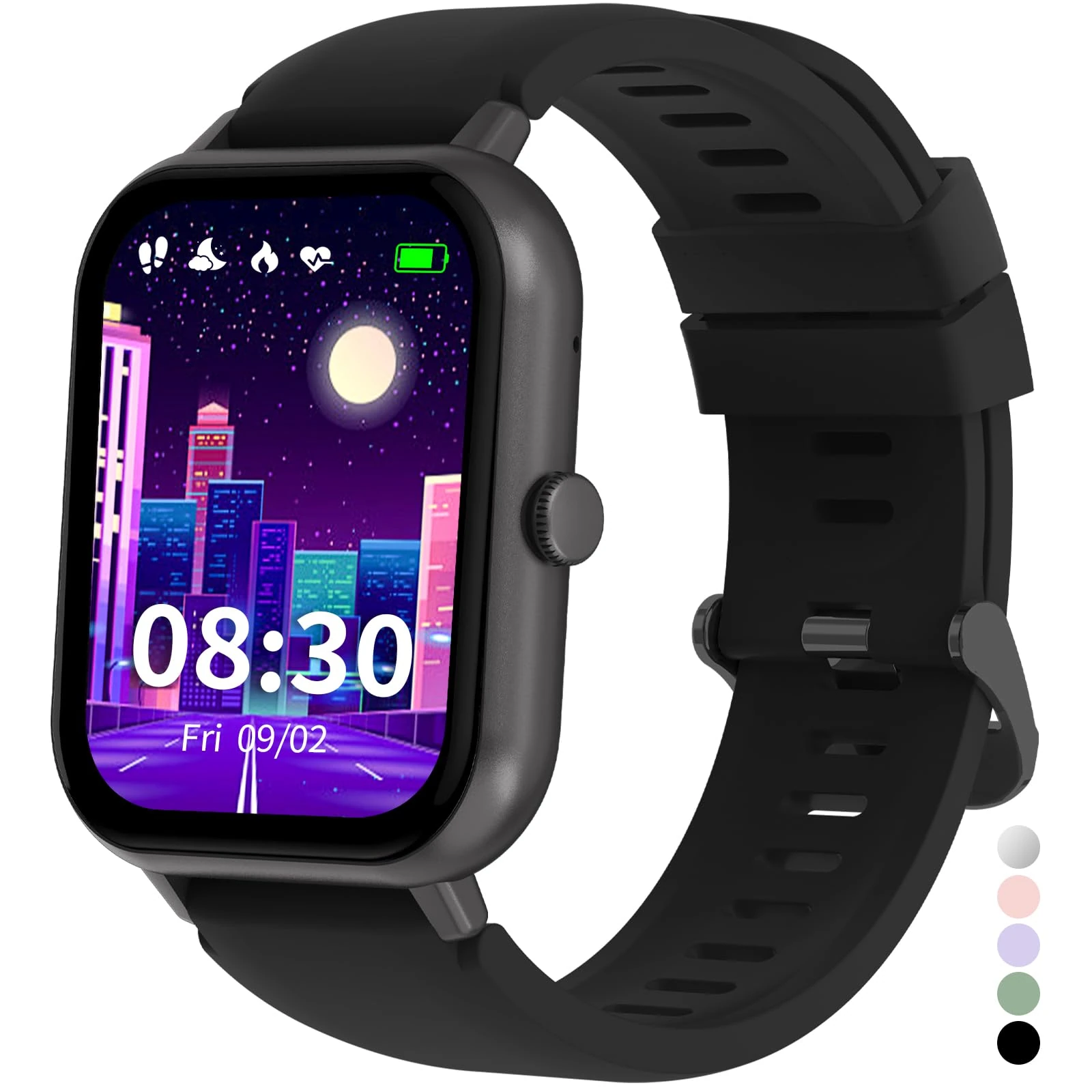JUBUNRER Kids Smart Watch for Boys Girls Watches Phone Bluetooth Call Heart Rate Sleep Pedometer Step Counter Sport Game Fitness Activity Trackers Calculator Teenage Gifts for IOS Android