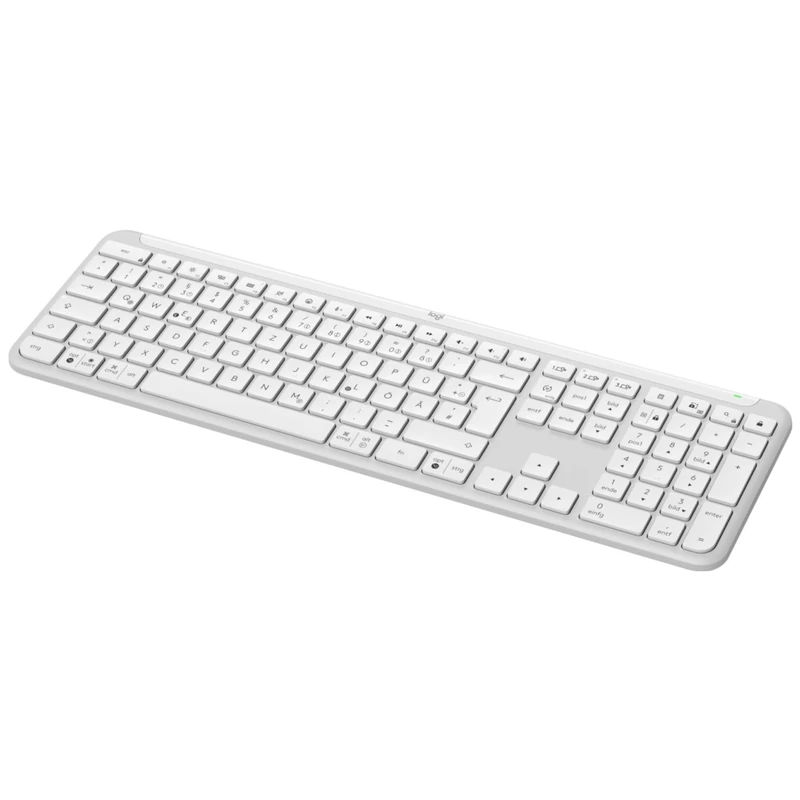 Logitech Signature Slim K950 Wireless Keyboard - White, QWERTZ German Layout