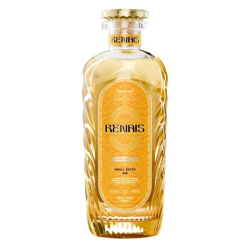Renais Gin | 70cl, 40% ABV | Cultivated in France Using Wine Grapes & Distilled in England | Award Winning Wine Inspired Gin by Alex and Emma Watson