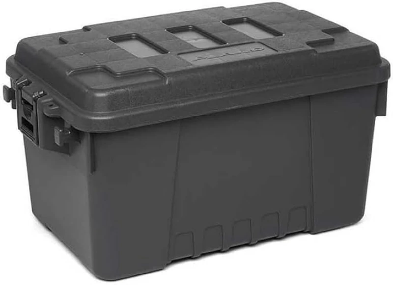 PLANO Sportsman's Trunk - Small 53ltr,Charcoal, Military-Grade Storage Box with Lid, Heavy Duty, Large, Camping & Army Storage Trunks, Perfect for Hunting, Paintball, Airsoft or Home Storage