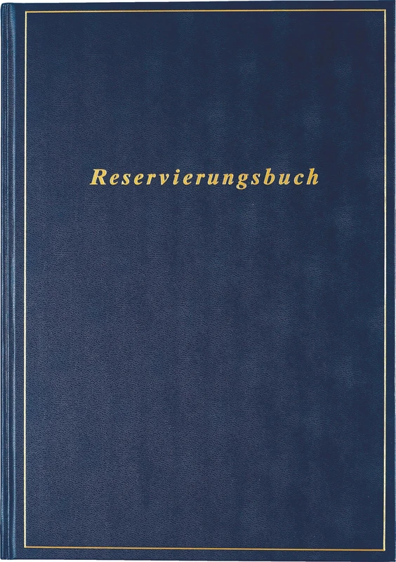 rido/idé Reservation Book (2025), 2 Pages = 1 Day, A4, 816 Pages, Balacron Cover, Dark Blue