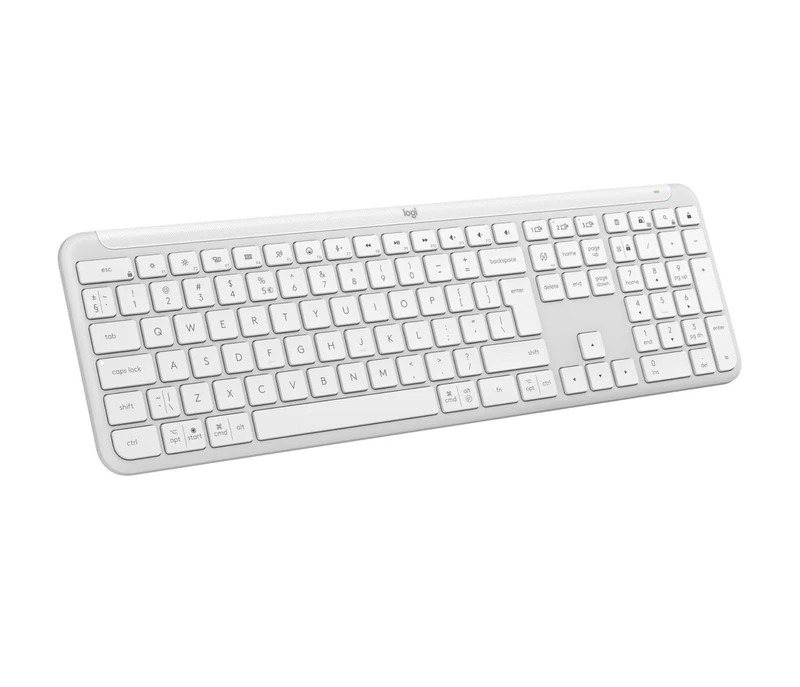 Logitech Signature Slim K950 Wireless Keyboard - White, QWERTY US International Layout