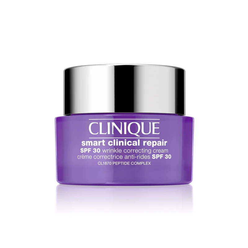 Clinique Smart Clinical Repair SPF 30 Wrinkle Correcting Cream With Peptides, Hyaluronic Acid + Provitamin D | Protecting + Repairing the Look of Skin, 50 ml.